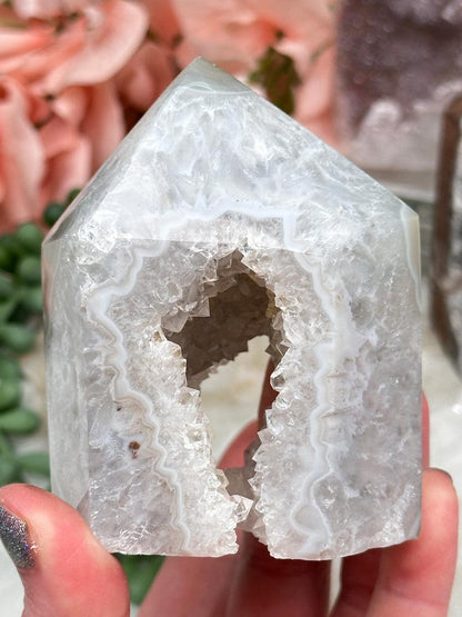 Unique Agate Crystal Points