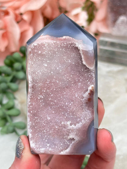 Unique Agate Crystal Points