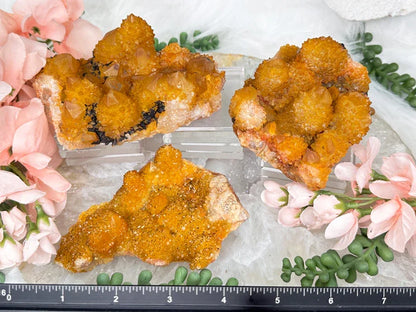 Yellow Spirit Quartz Clusters