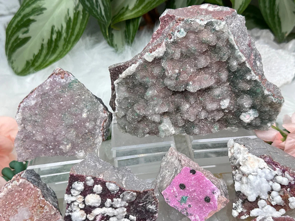 Pink Cobalto Calcite Clusters