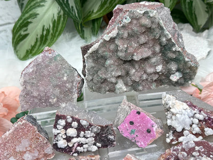 Pink Cobalto Calcite Clusters