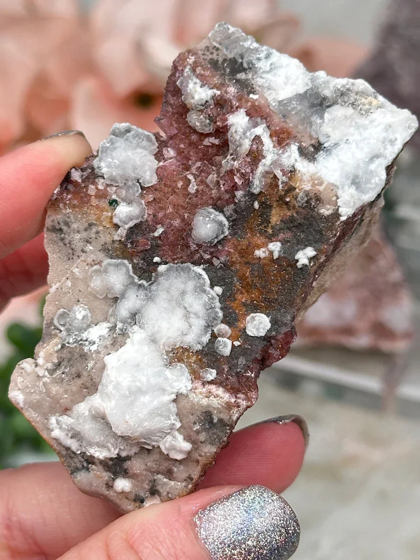 Pink Cobalto Calcite Clusters