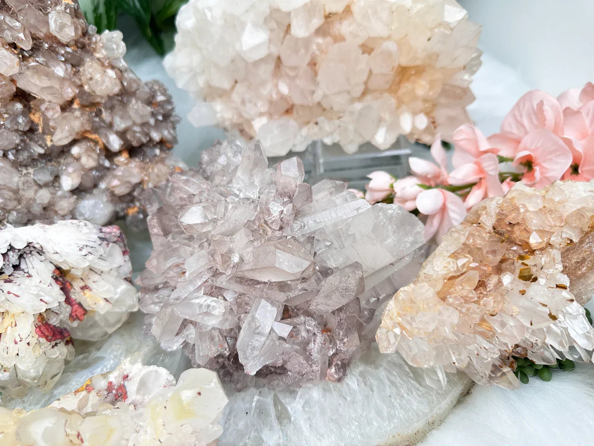 Unique Madagascar Quartz Clusters