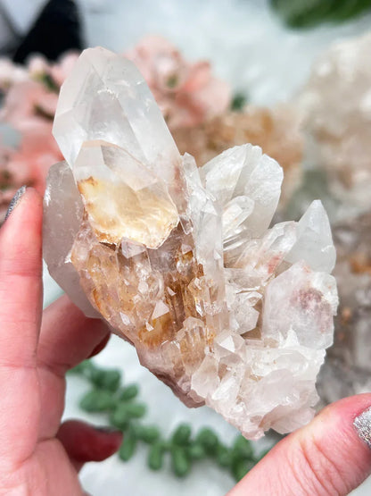 yellow-iron-pink-quartz-cluster