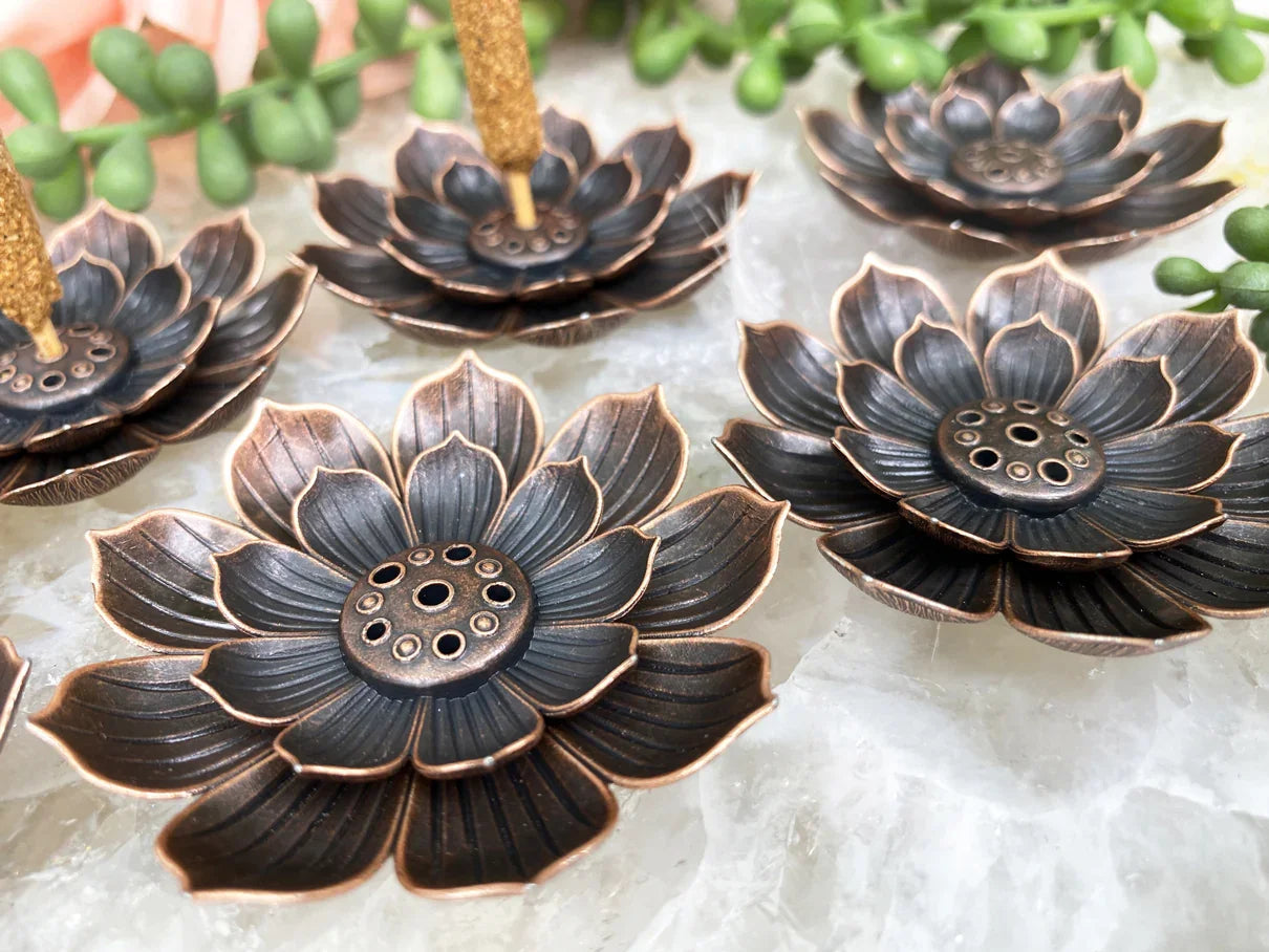 Metal-Lotus-Flower-Incense-Stick-Holder
