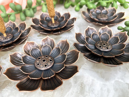 Metal-Lotus-Flower-Incense-Stick-Holder