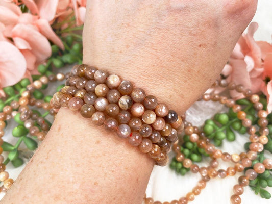 Moonstone-Sunstone-Bracelets
