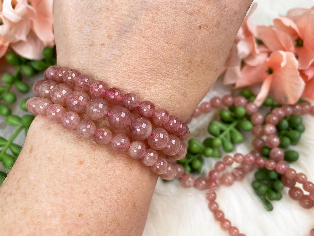 Pink-Red-Aventurine-Bracelets