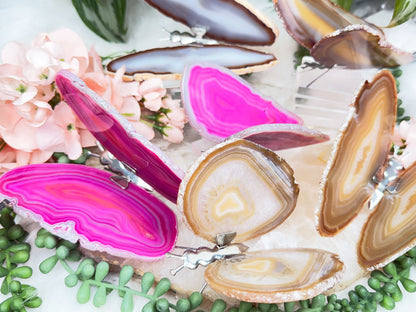 Metal Agate Butterflies