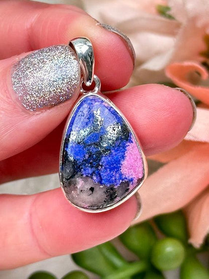 azurite-cobalto-calcite-pendant