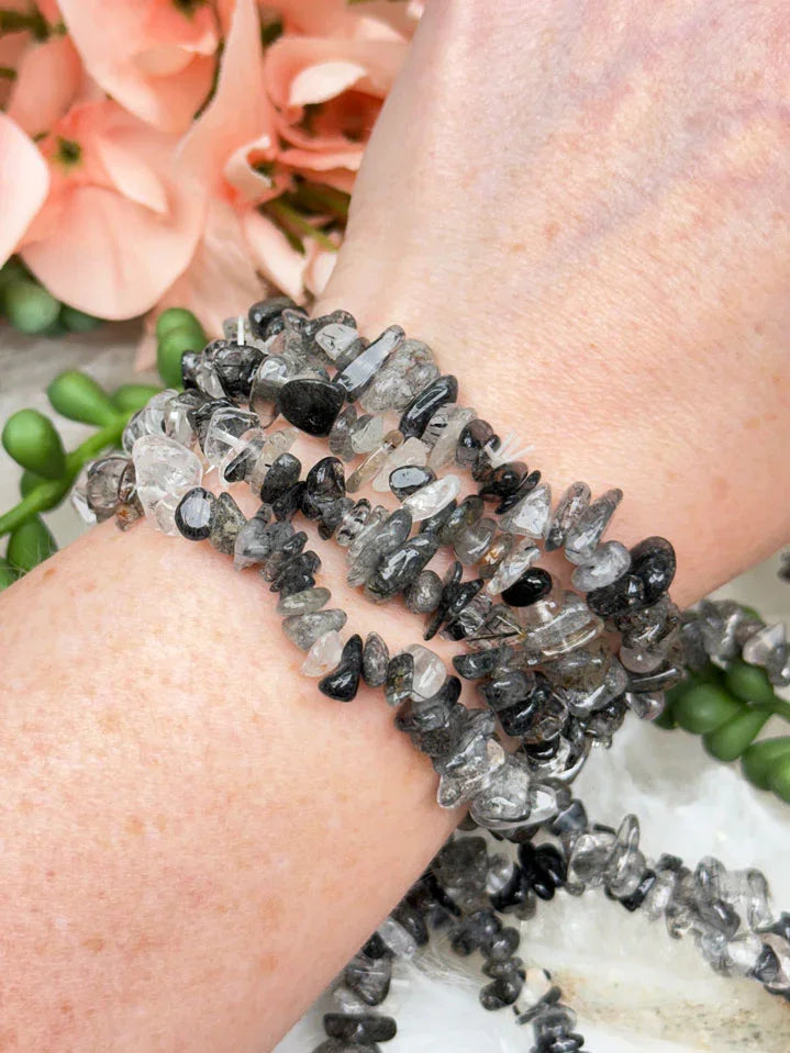 black-tourmaline-quartz-chip-bracelet