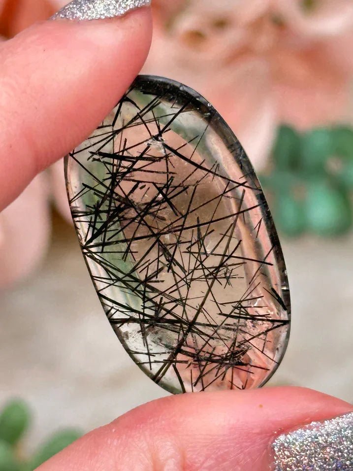 black-tourmaline-smoky-quartz-cabochon