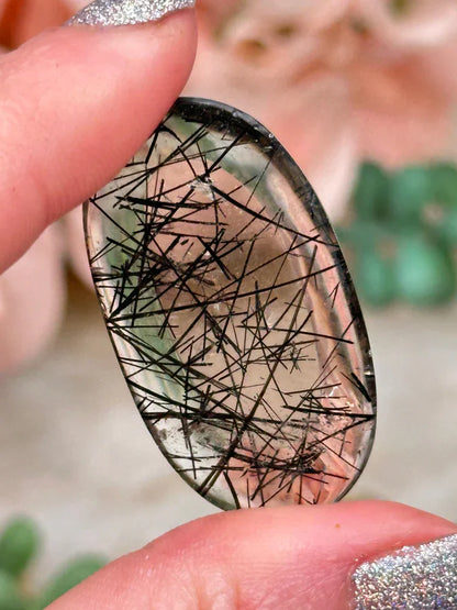 black-tourmaline-smoky-quartz-cabochon