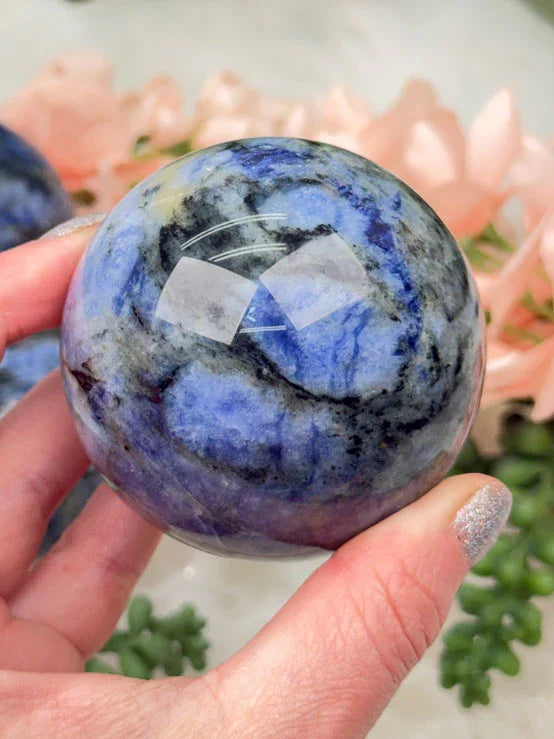 Blue Iolite Spheres