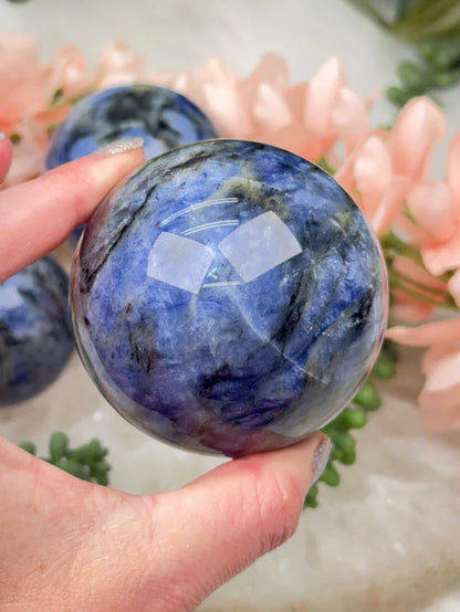 Blue Iolite Spheres