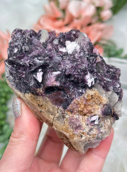 Raw Lepidolite & Tourmaline