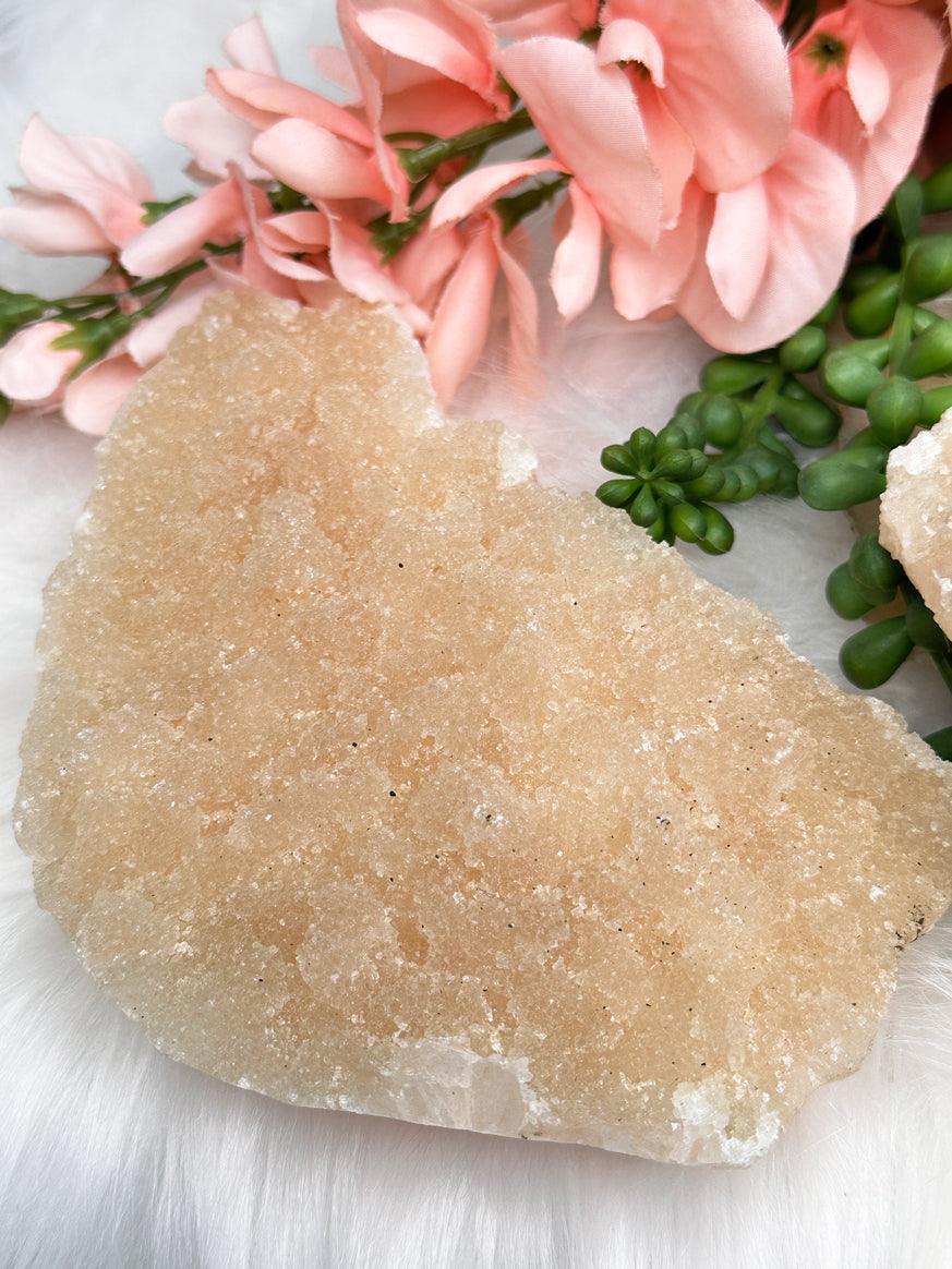 Druzy Peach Stilbite