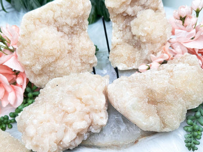 Druzy Peach Stilbite