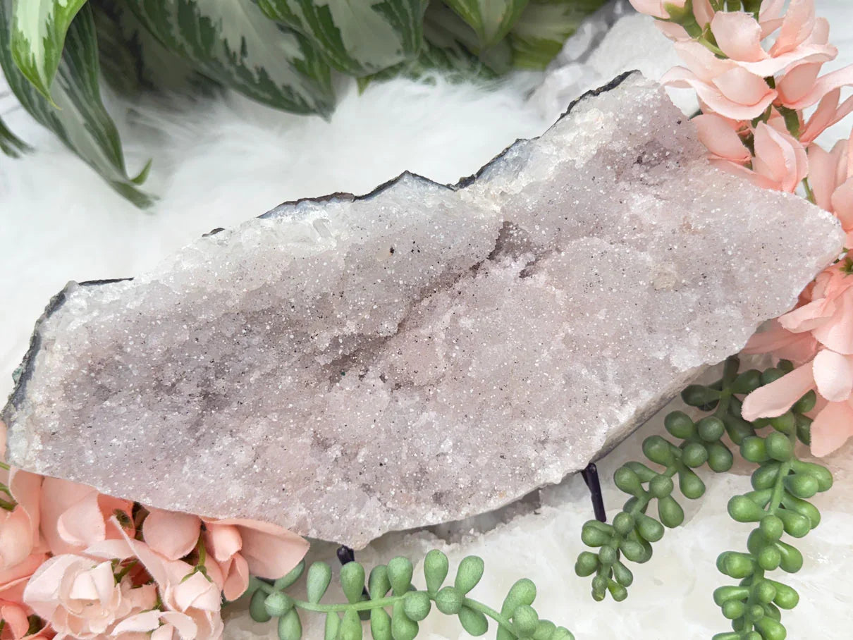 druzy-white-pink-quartz-cluster