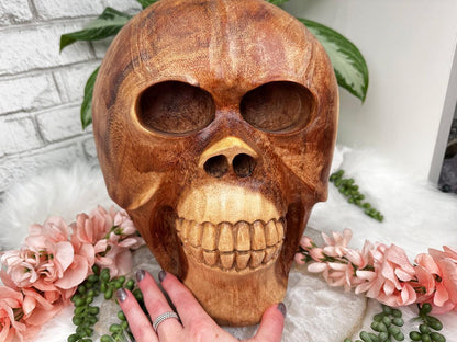 extra-large-indonesian-skull wood carving