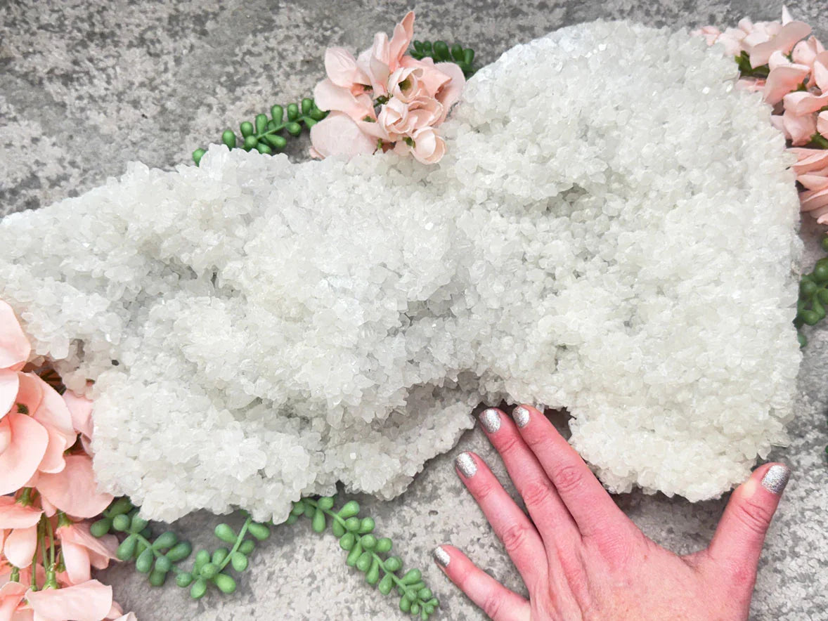 extra-large-white-calcite-cluster