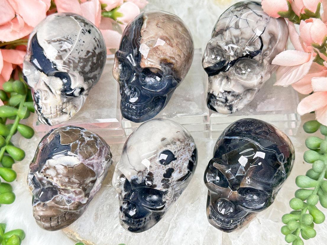 flame-agate-skulls-for-sale