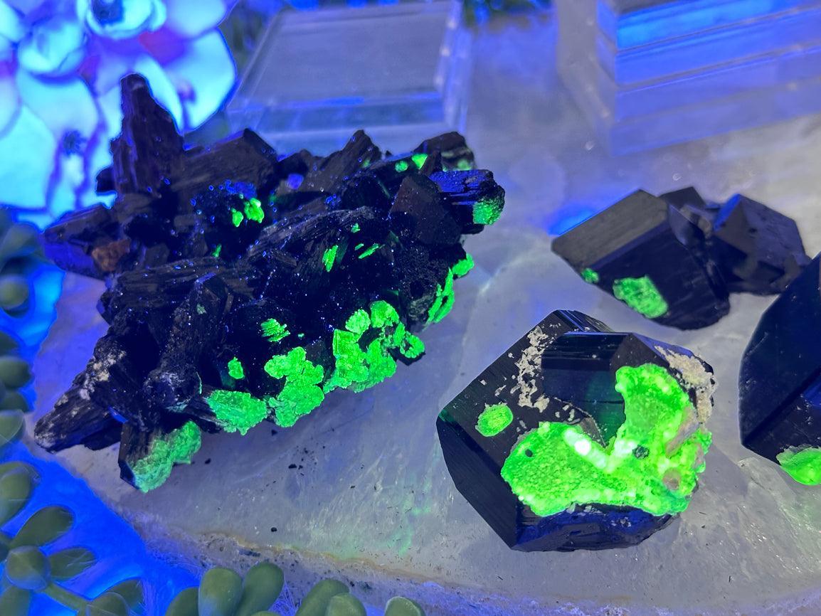 Black Schorl Tourmaline Clusters