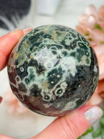 Colorful Ocean Jasper Spheres