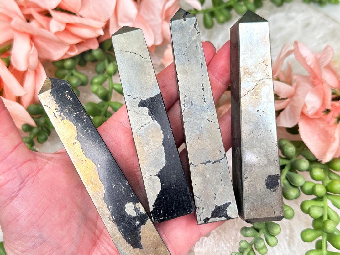 india-pyrite-obelisk-points