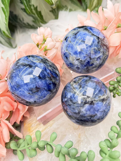 Blue Iolite Spheres