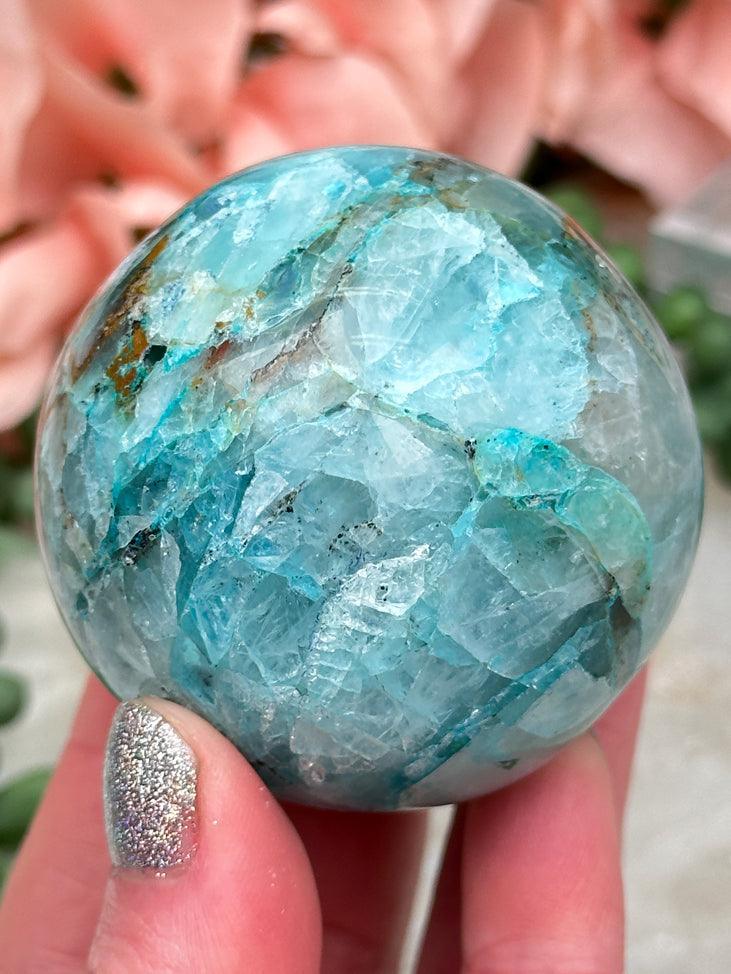 large-chrysocolla-quartz-sphere