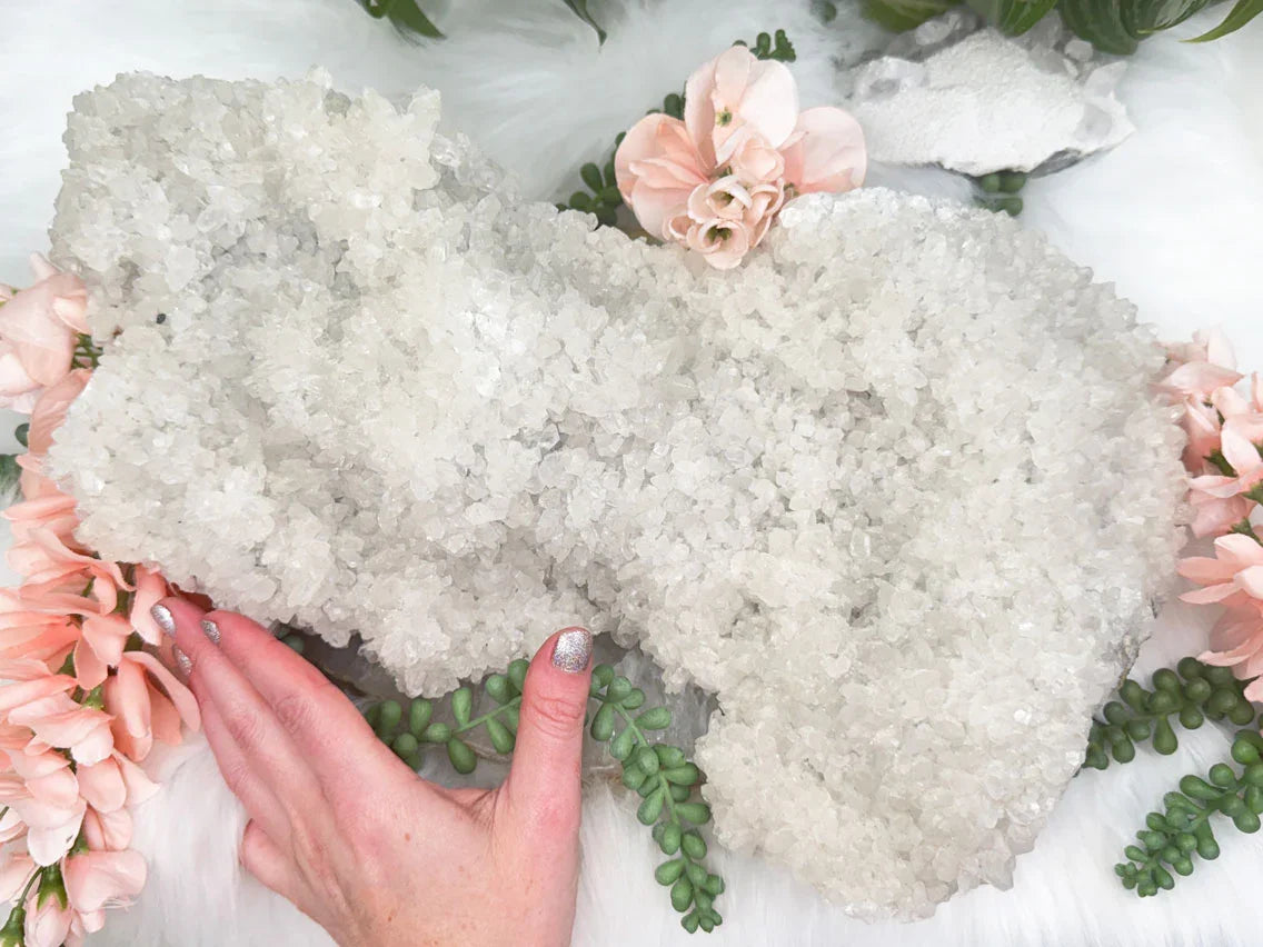 large-white-calcite-cluster-for-sale