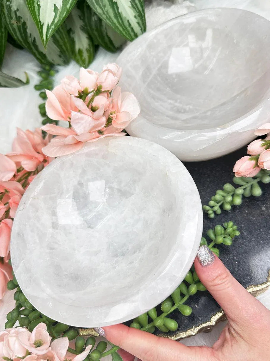 White Quartz Bowls