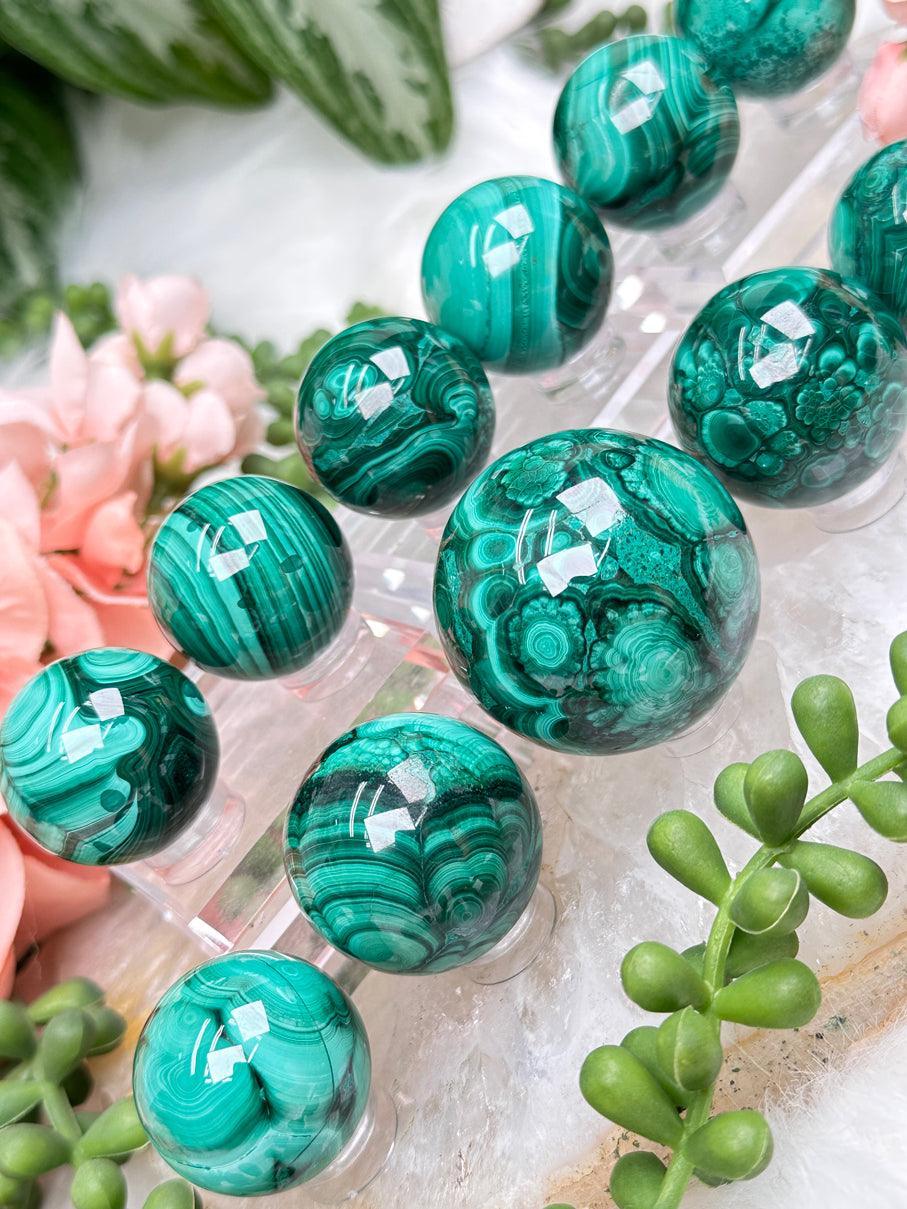malachite-spheres-for-sale