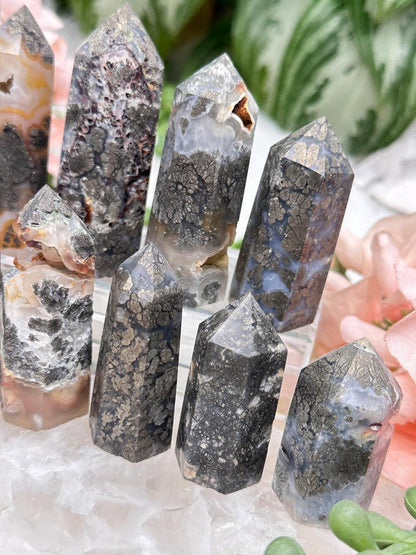 marcasite-chalcedony-points