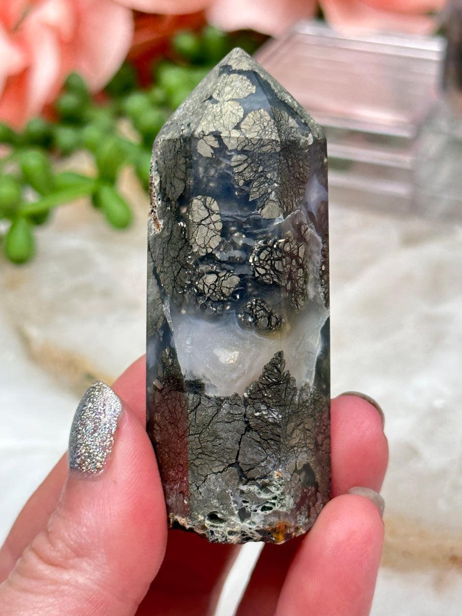 marcasite-in-chalcedony-point