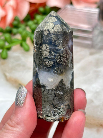 marcasite-in-chalcedony-point