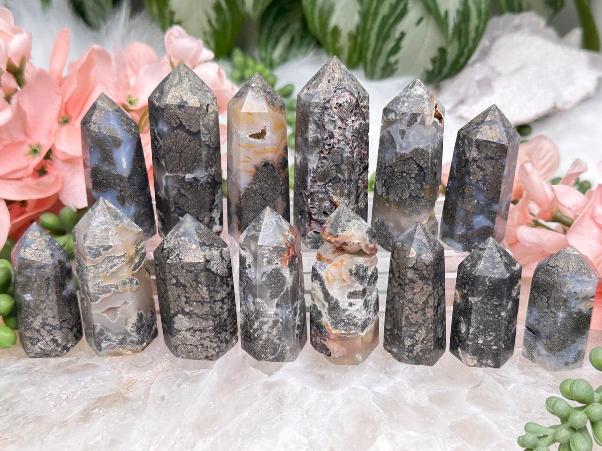 marcasite-in-chalcedony-points