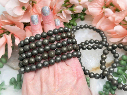 matte-gold-pyrite-bracelets