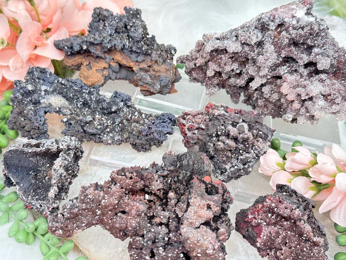 mexican-black-red-calcite-crystal-clusters