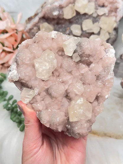 Old Stock Twin Pink Calcite