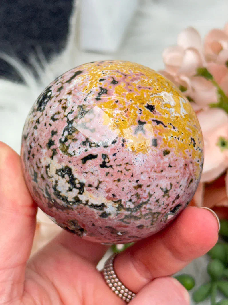 Colorful Ocean Jasper Spheres