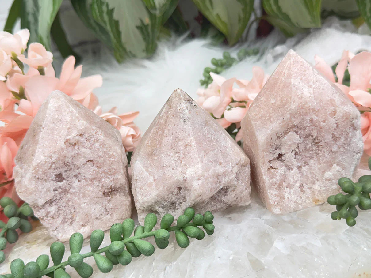 Raw Pink Amethyst Points