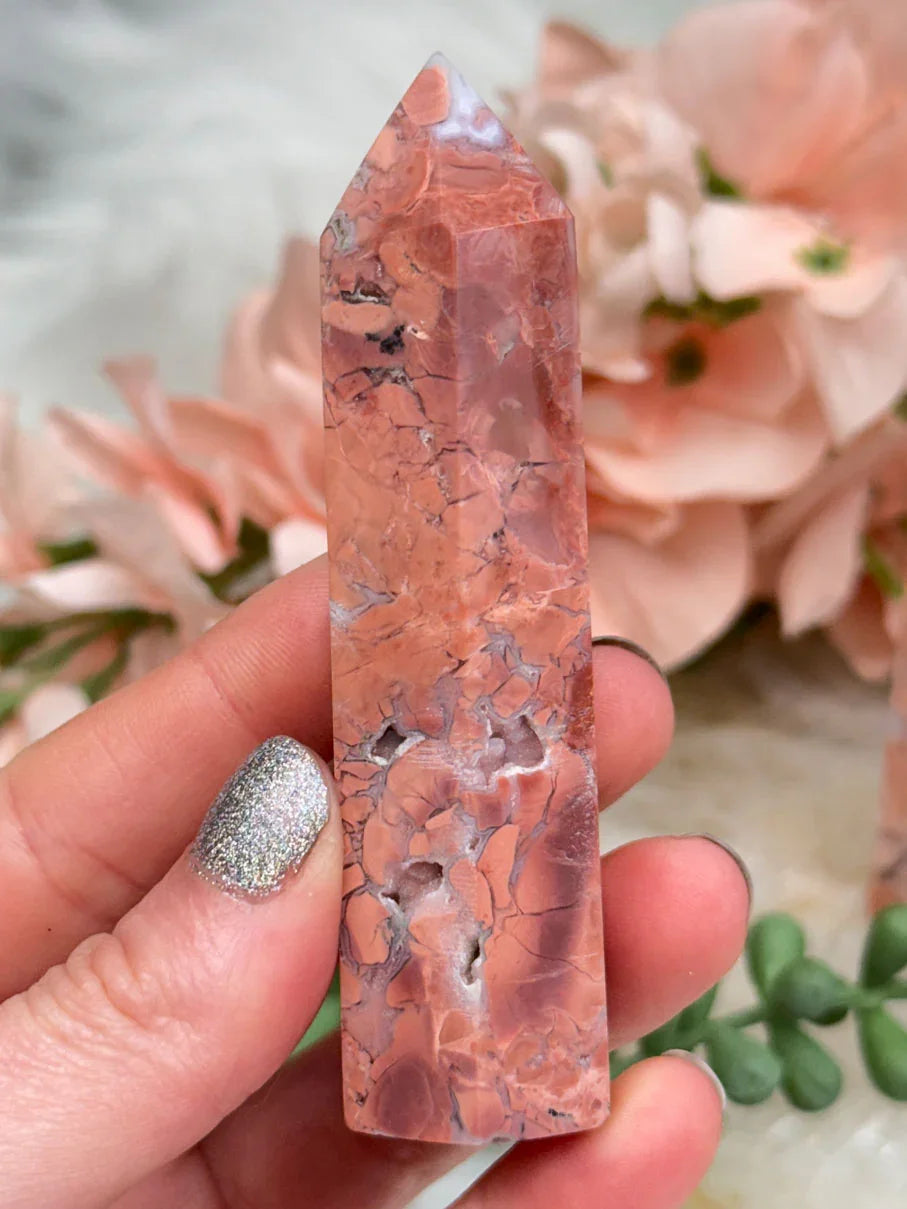 pink-orange-cotton-candy-agate-point