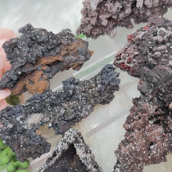 mexican-black-red-calcite-crystal-clusters