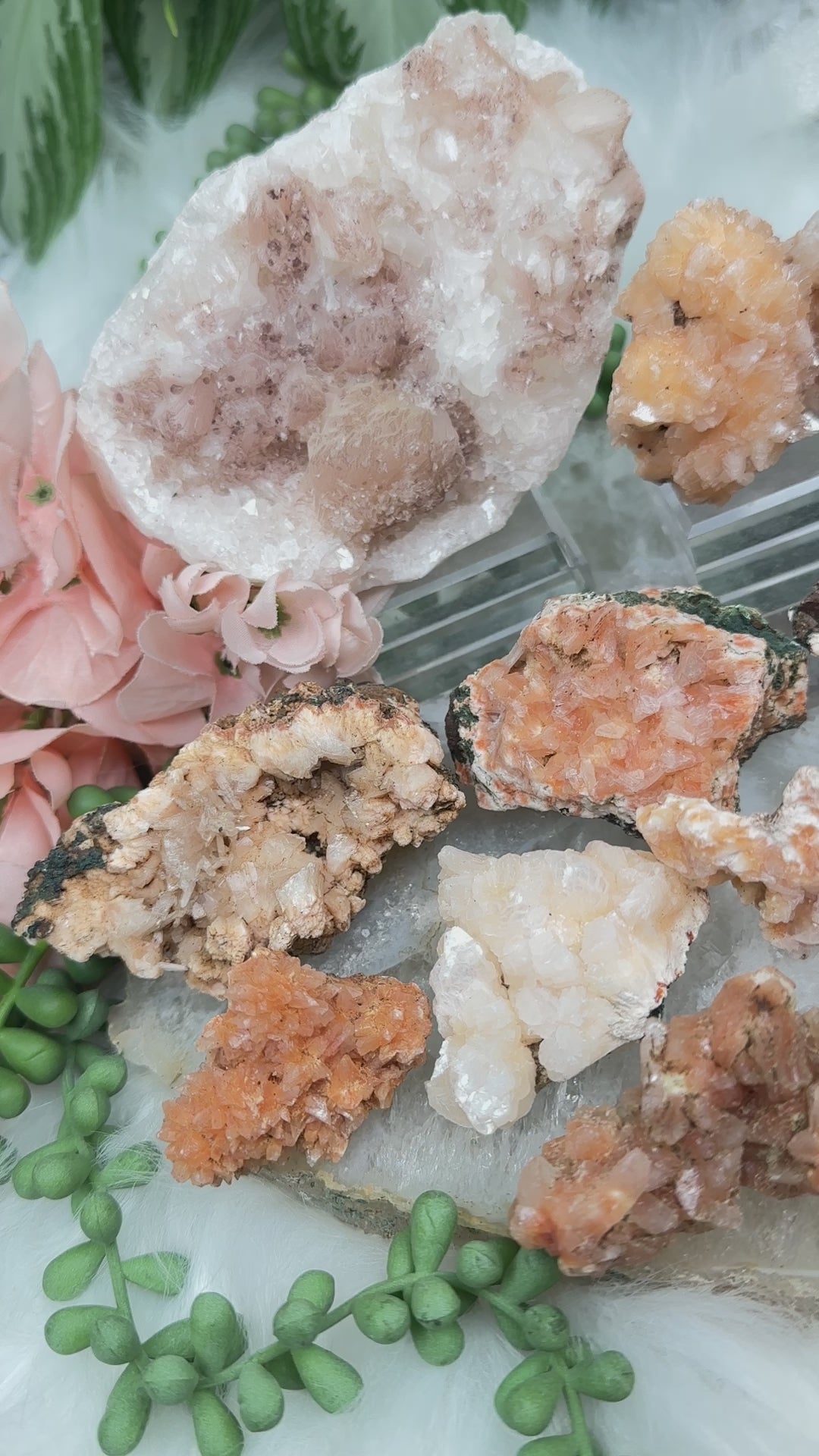 indian-orange-heulandite-clusters