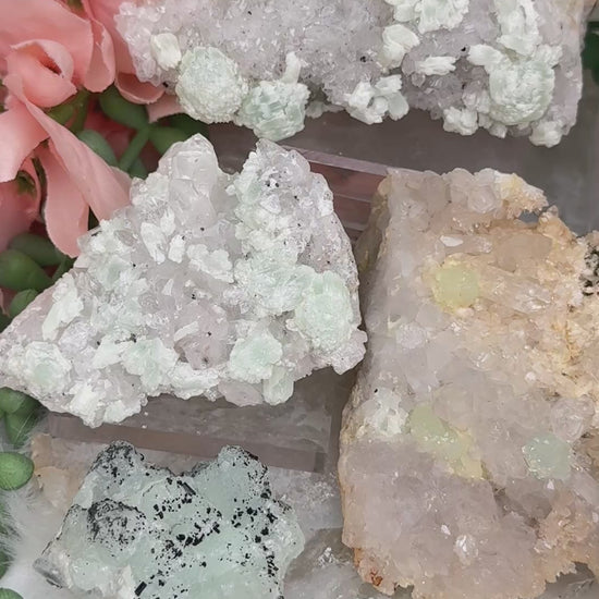 prehnite-quartz-clusters-from-china