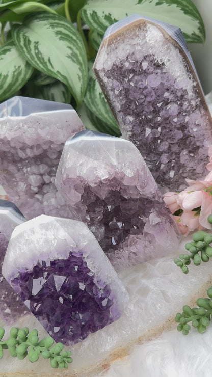 Amethyst Cluster Points