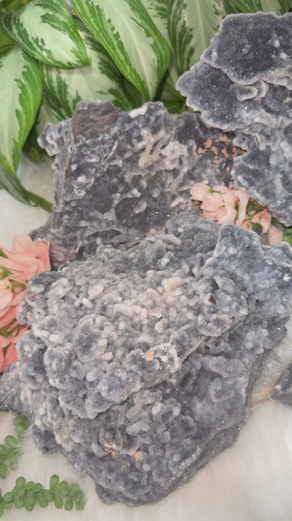 Large Gray Druzy Chalcedony