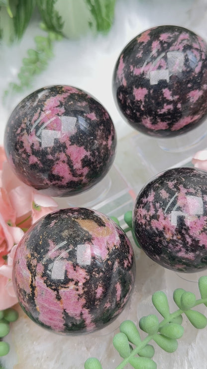 Rhodonite Sphere